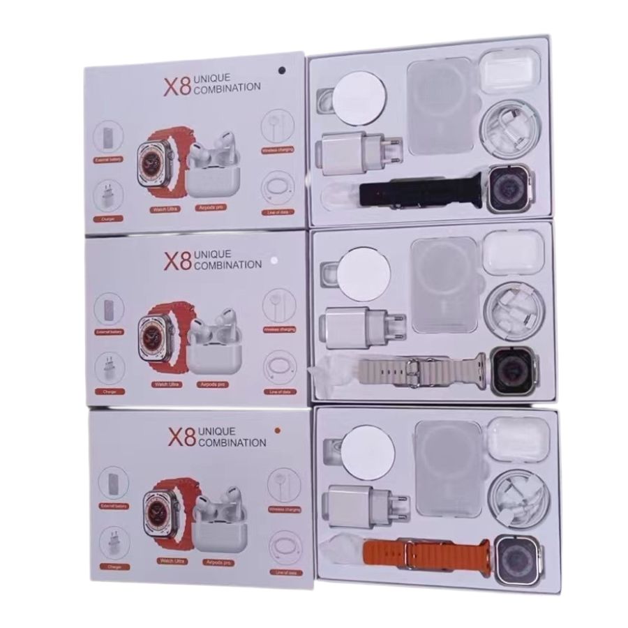 Combo Smartwatch PowerBank Audifonos X8