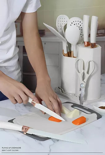 👉 Set de Utensilios de Cocina en Silicona Premium X19 – Antiadherente y Resistente al Calor
