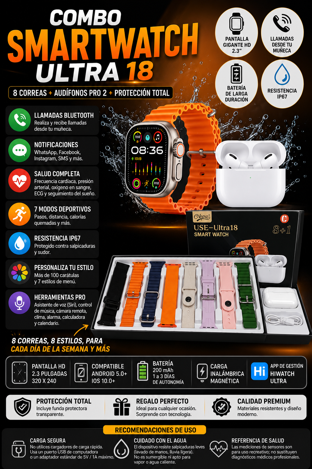 Combo SmartWatch Ultra 18