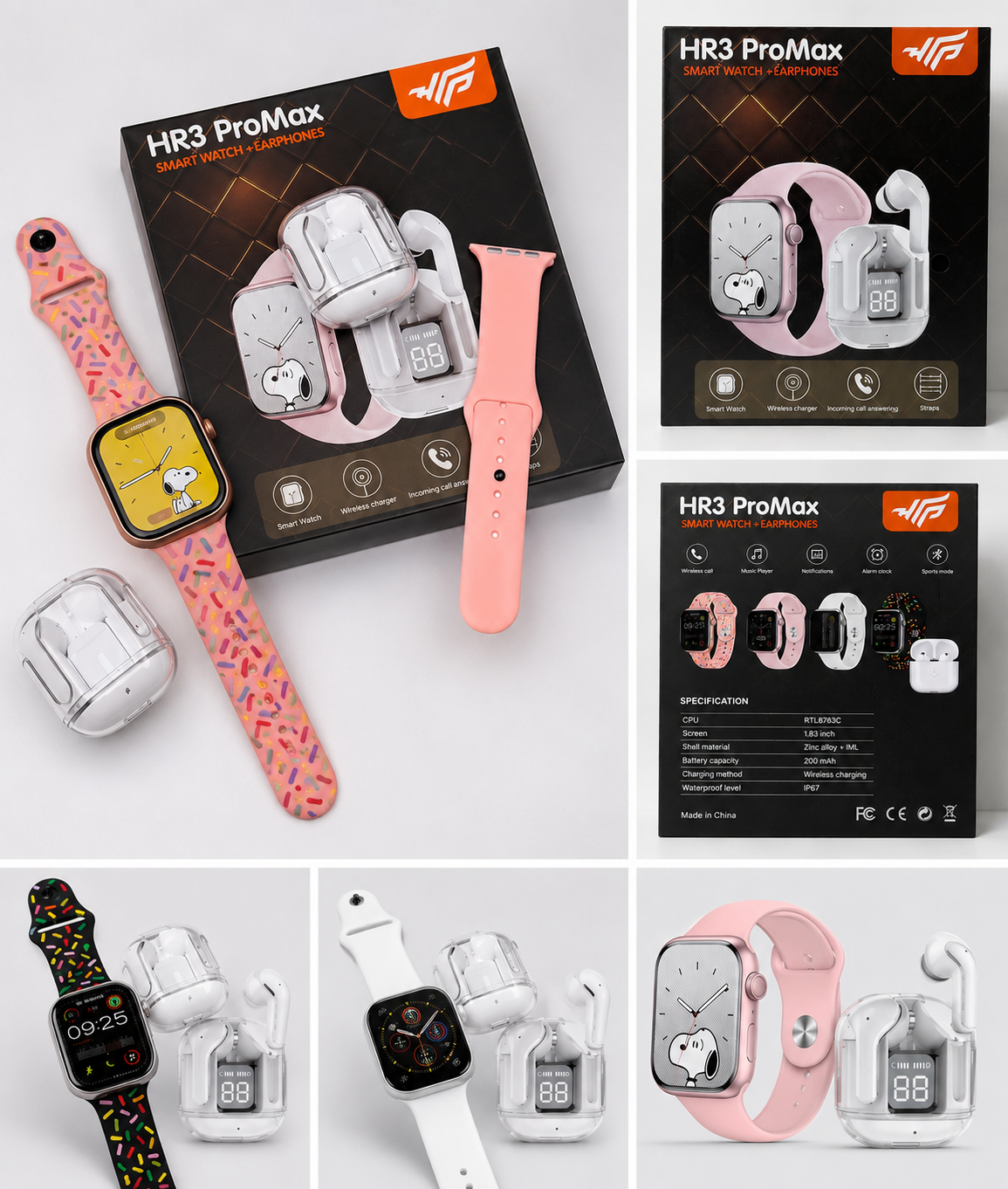 COMBO RELOJ 2 EN 1 HR3 PROMAX DAMA