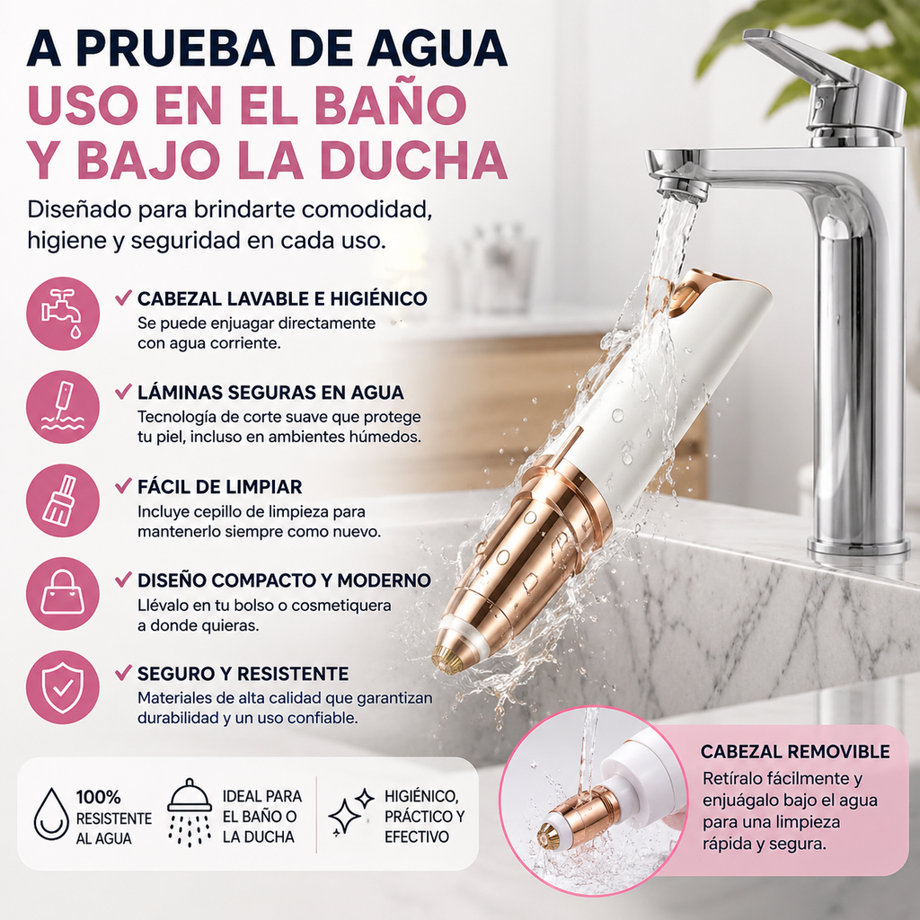 depilador de cejas recargable
