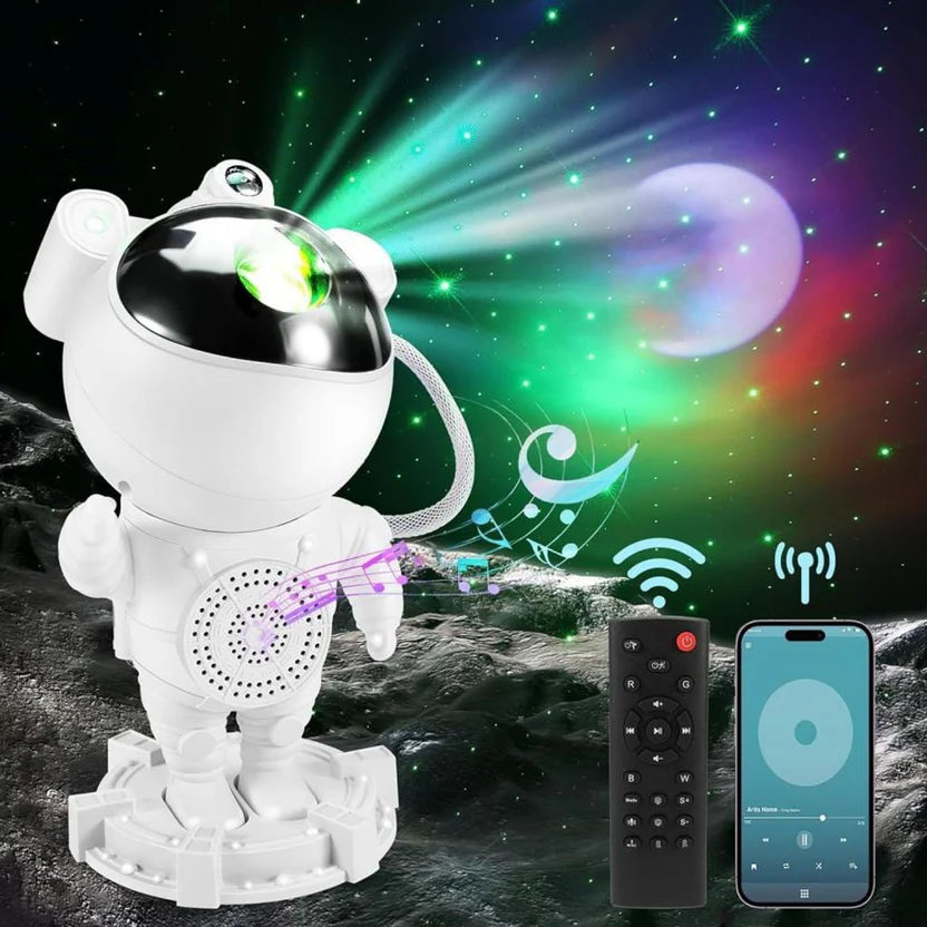 Lámpara de astronauta, proyector, galaxi
